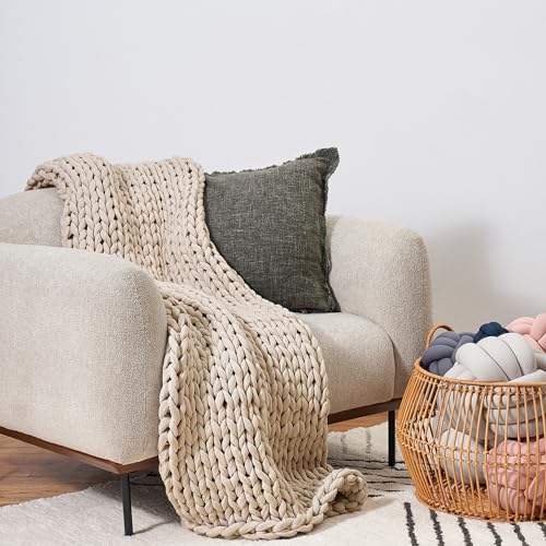 Bearaby Weighted Blanket 15 lbs (40"x72") – Driftwood Blanket Recycled Polyester – Eco-Friendly, Heavy Throw for Adults – Soft, Breathable, Sustainable Comfort - Image 5