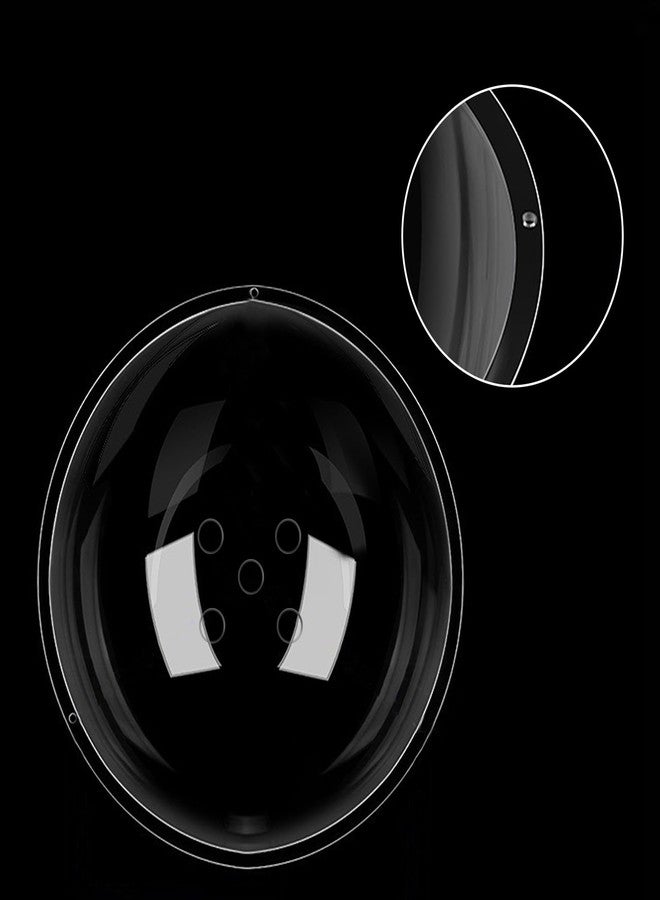 Hiyoo 2pack Dog Fence Window with Air Holes, Length 12inch Deep 6 Inch Acrylic Clear Pet Dome View for Cat Doggie See Outside, Bubble Cat Peek Window Playground Fence Window - Image 4