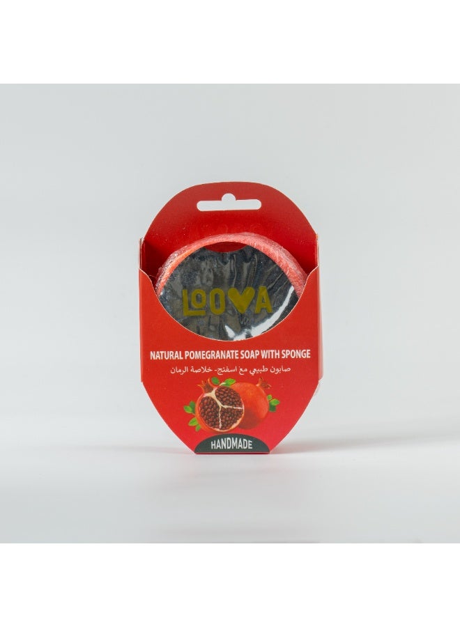Loova Bath Sponge - Natural Pomegranate Soap Sponge - Image 1