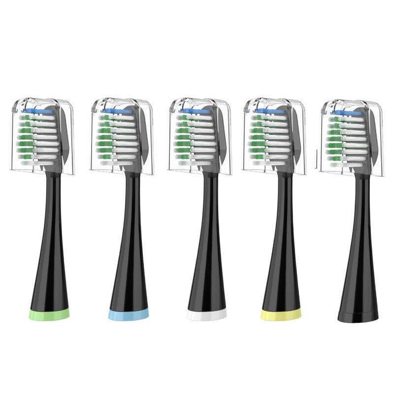 Replacement Toothbrush Heads for Waterpik Complete Care 5090 CC01WP862 with Covers 5 Count Black