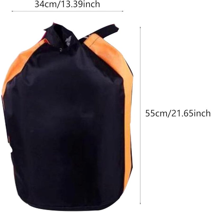 Black Drawstring Backpack for Taekwondo Boxing MMA Gym Fitness Camping Sport Equipment - Image 4