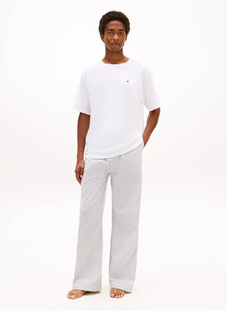 TOMMY HILFIGER  Textured Raglan Sleeve Lounge T-Shirt for Men | Best Price UAE