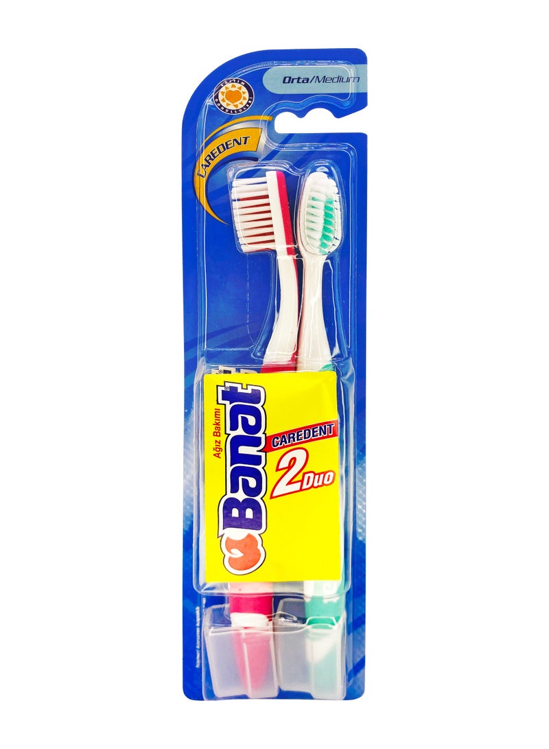 Banat Caredent Toothbrush 1+1 - Image 1