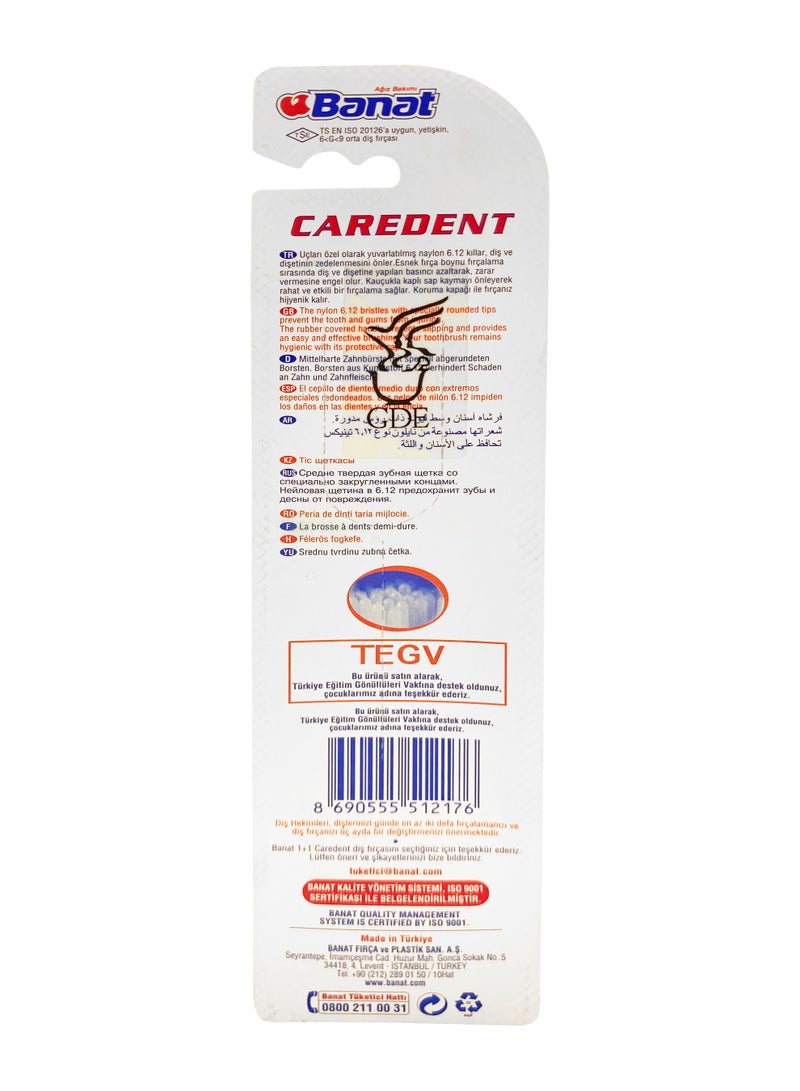 Banat Caredent Toothbrush 1+1 - Image 2