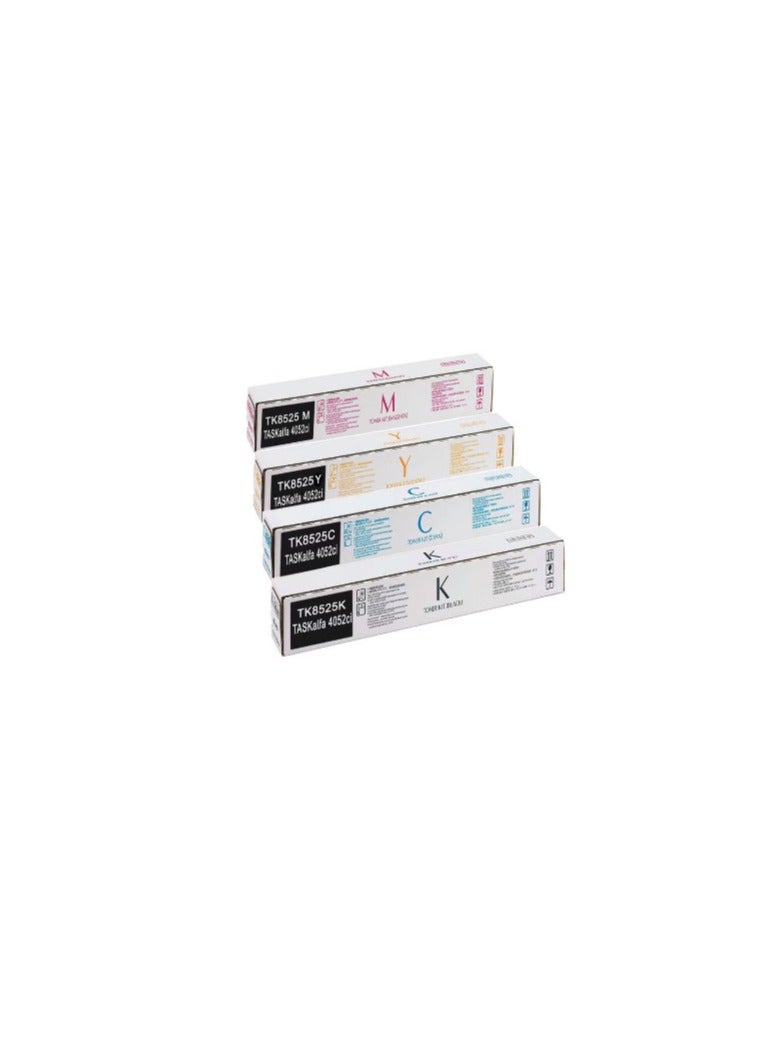 Terabyte Compatible Toner For TK-8525 4 Colour Value Pack for Use TASKalfa 4052ci (BK/C/Y/M) Multicolour - Image 1