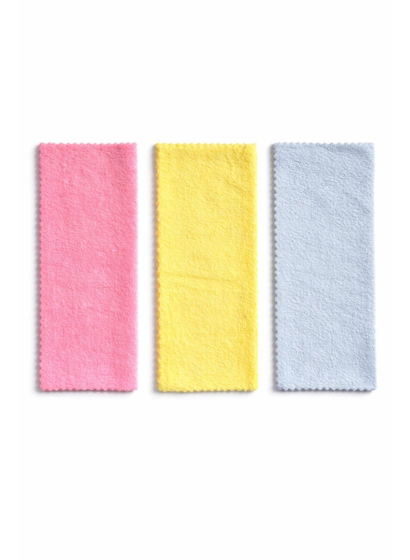 3 قطع قماش تنظيف مايكروفايبر رطب وجاف 30×30 سم – فائقة الامتصاص وقابلة لإعادة الاستخدام وخالية من الوبر لإزالة الغبار والمسح والتلميع – للمنزل والمطبخ والحمام والمكتب - Image 2