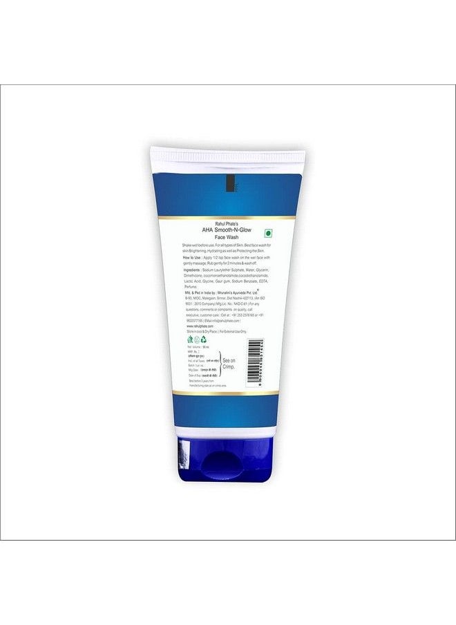 Rahul Phate's Research Product S Aha Smoothnglow Face Wash; For Women & Men 50Ml  - Image 3