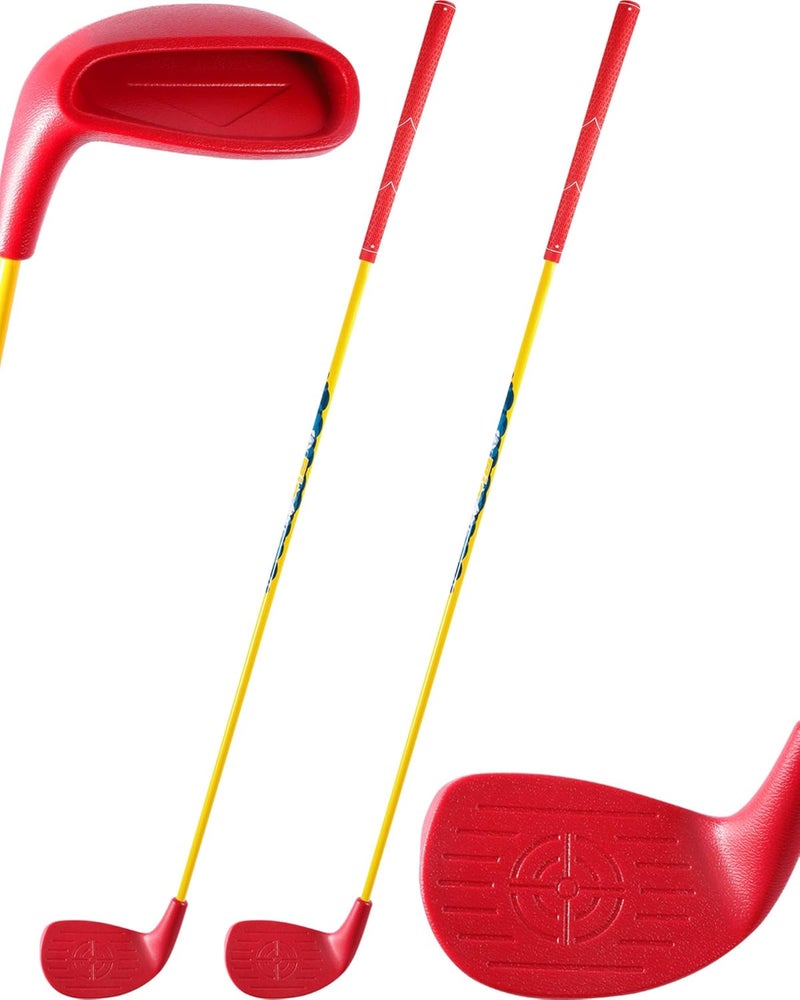 Hotwind 2 Pack Backyard Golf Game Clubs with 5”x 3.5” Oversize Heads and 36” Lightweight Carbon Shaft for Adults Play Outdoor Golf Yard Game in Grass Parks and Yards Hit Plastic and Foam Balls - Image 1