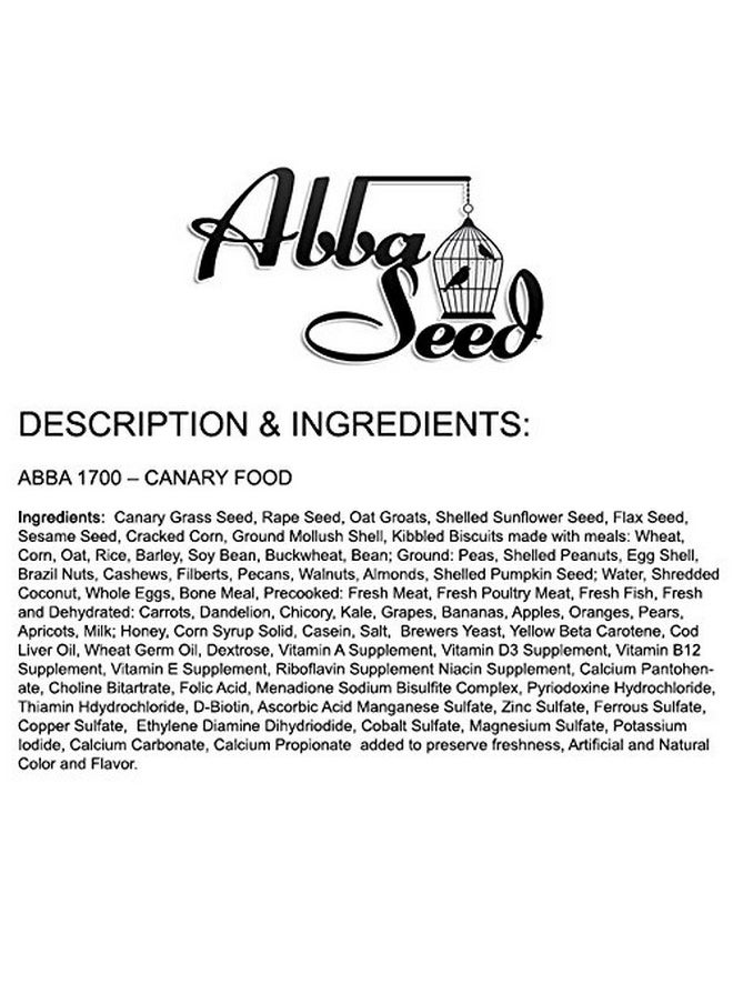 ABBA 1700 Canary Bird Food 5Lbs  - Image 3