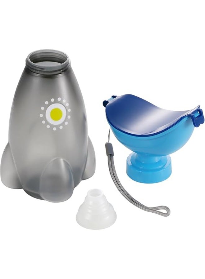 NALACAL Travel Urinal, Baby Child Potty Urinal Emergency Toilet, Portable Emergency Unisex Urinal Potty Toilet Pee Training Cup, Pee Bottle with a Lid and Funnel for Outdoor Car Travel Road Trip Camp Beach - Image 2