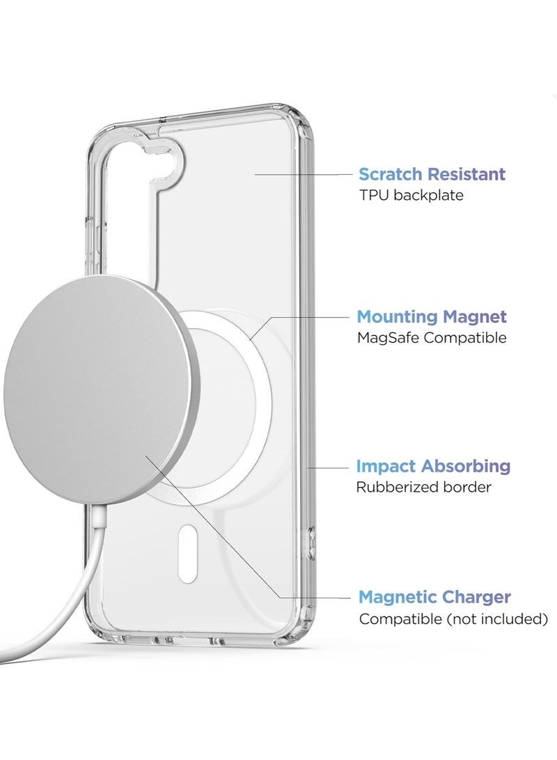 LEDIN Magnetic Clear Case for Samsung Galaxy S24 Plus Compatible with MagSafe, Military-Grade Protection, Phone Bumper - Image 3