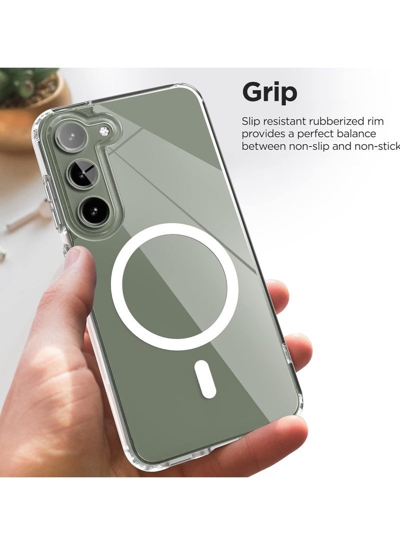LEDIN Magnetic Clear Case for Samsung Galaxy S24 Plus Compatible with MagSafe, Military-Grade Protection, Phone Bumper - Image 4