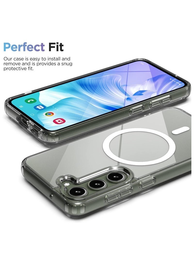 LEDIN Magnetic Clear Case for Samsung Galaxy S24 Plus Compatible with MagSafe, Military-Grade Protection, Phone Bumper - Image 5