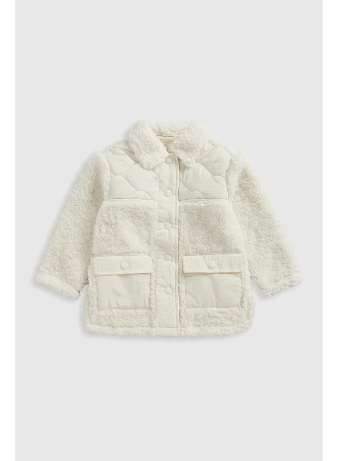 mothercare Cream Borg Shacket