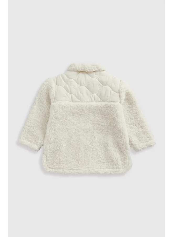mothercare Cream Borg Shacket
