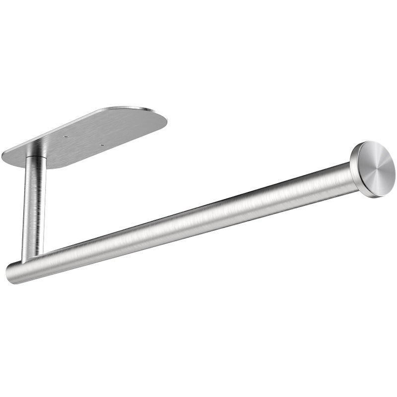 Gewtur Paper Towel Holder Under Cabinet  Self Adhesive Paper Towel Roll Holder Wall Mount Gewtur Stainless Steel Paper Towel Holder for Kitchen Bathroom