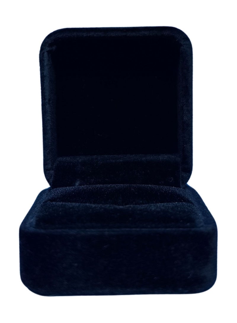 ORTUK 12pcs Jewelry Box Black Velvet Ring Holder, Velvet Jewellery Storage for Rings, Velour Interior Jewelry Display Box, Engagement Earrings, Wedding Gift, Earring Case Open Mouth 7cm - 5x5x4 cm - Image 3