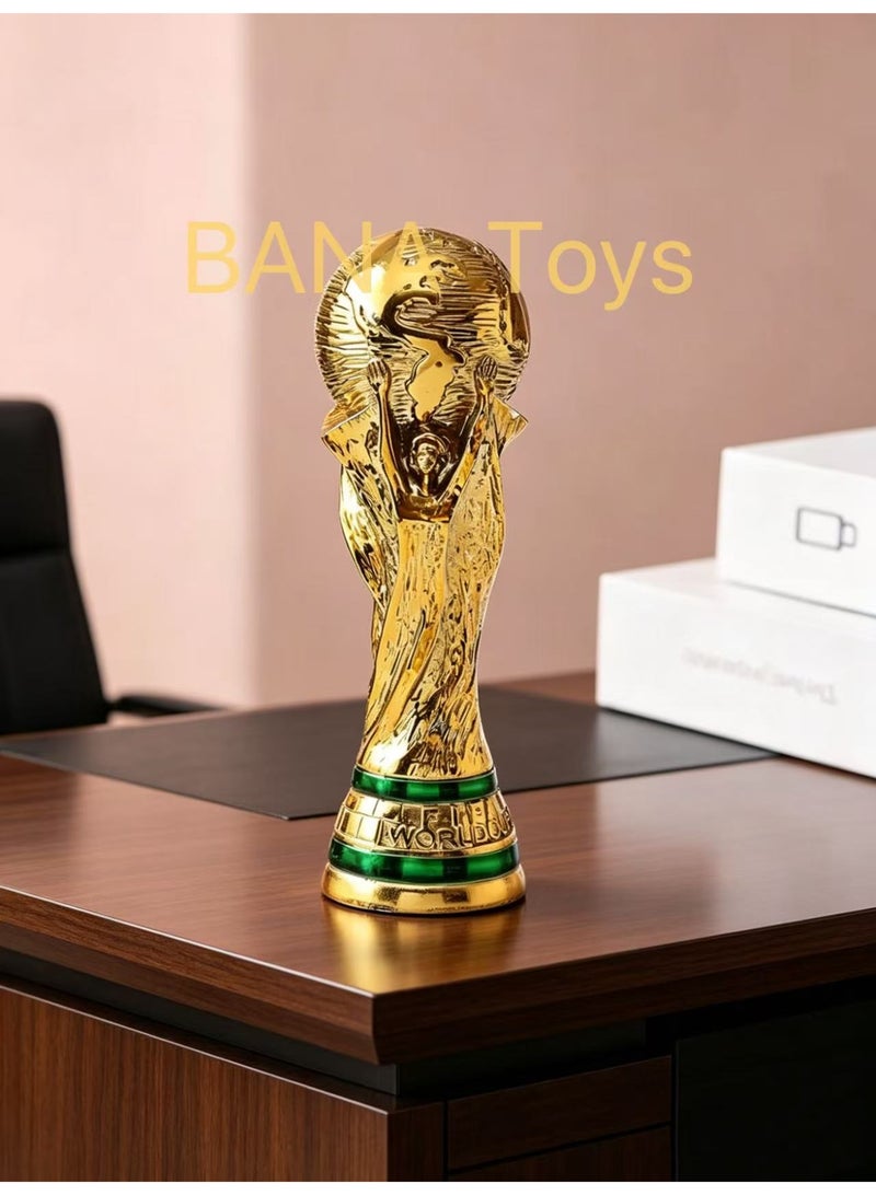بانا تويز كأس بلاستيكية ذهبية كأس العالم كأس البطولة الذهبية كأس كرة القدم 21*8CM - Image 5