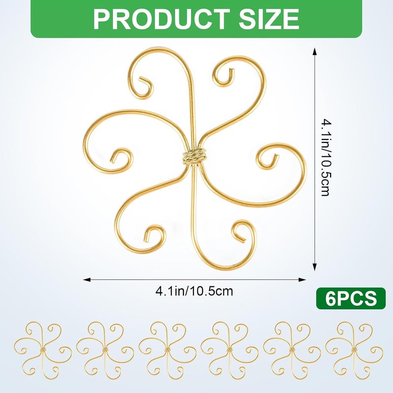 Aputue Plant Stem Support, 6Pcs Plant Support Stakes with Adjustable Clamps, Heavy Duty Plant Stems Holder for Indoor Outdoor Climbing Plants Stabilization and Growth Support - Image 2