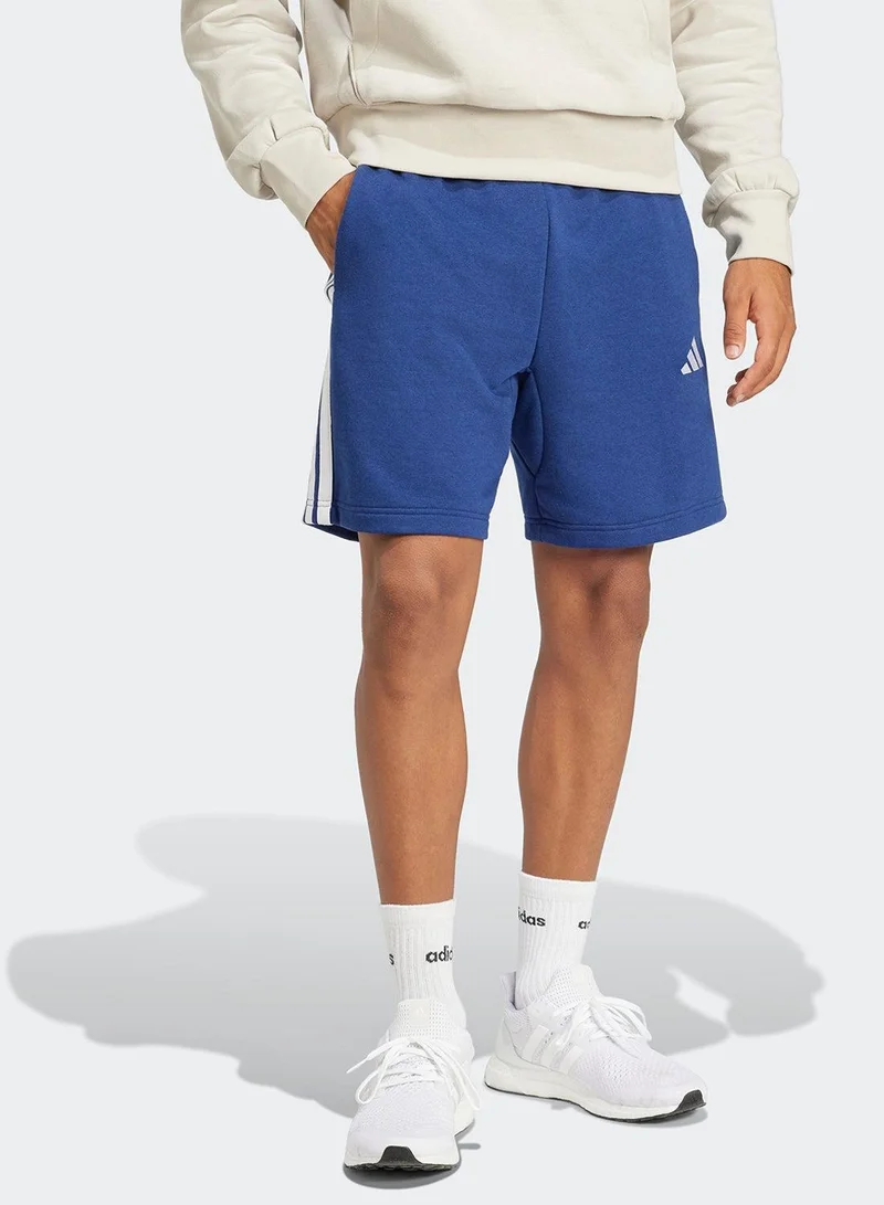 Adidas M 3S Ft Sho Blue Shorts (1/2) Shorts For Men