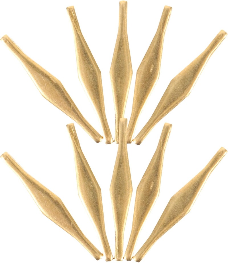 BCOATH 10pcs Brass Porcelain Repair Nails Ceramic Crack Repair Kit for Porcelain Sink and Tub Mending Tools with 20mm Saw Nails for Ceramic and Pottery Restoration - Image 1