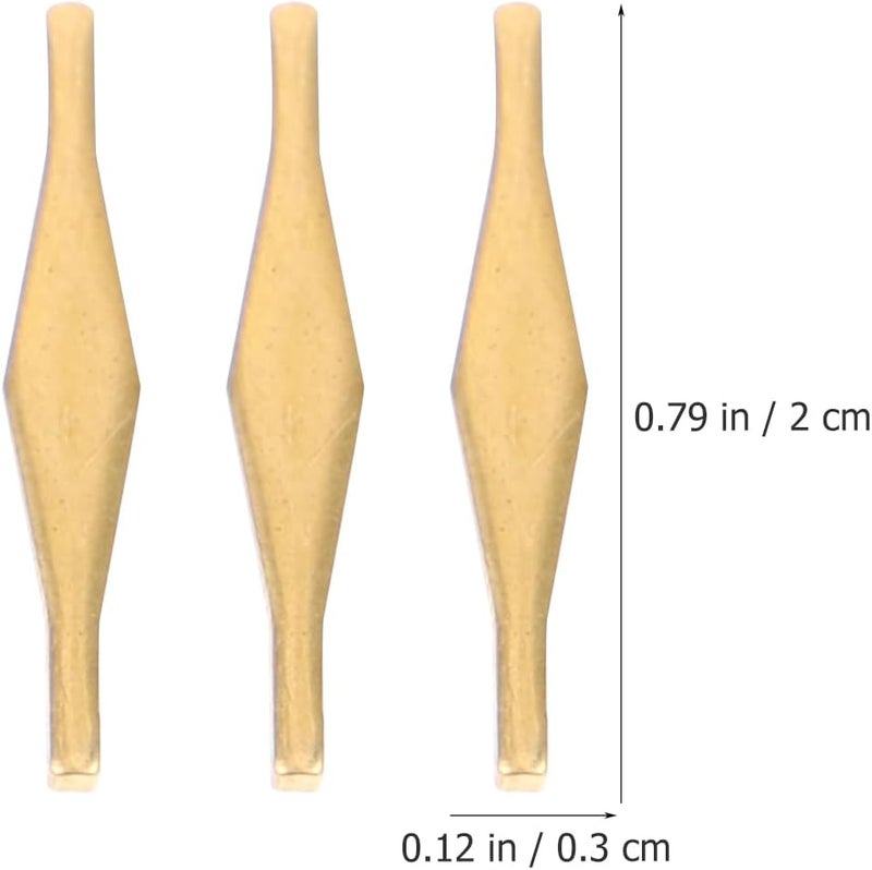 BCOATH 10pcs Brass Porcelain Repair Nails Ceramic Crack Repair Kit for Porcelain Sink and Tub Mending Tools with 20mm Saw Nails for Ceramic and Pottery Restoration - Image 2