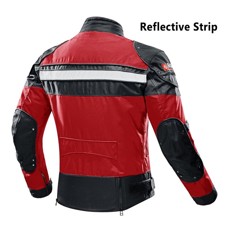 BORLENI Motorcycle Jacket Motorbike Riding Jacket Windproof Motorcycle Full Body Protective Gear Armor - Image 4