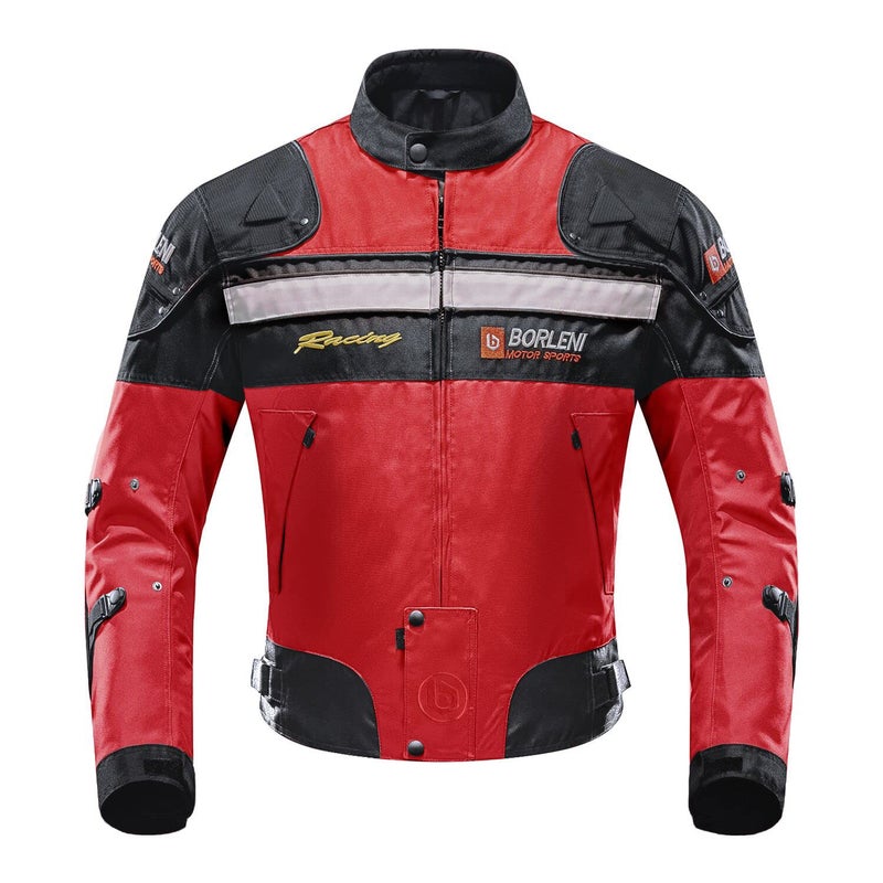 BORLENI Motorcycle Jacket Motorbike Riding Jacket Windproof Motorcycle Full Body Protective Gear Armor - Image 1