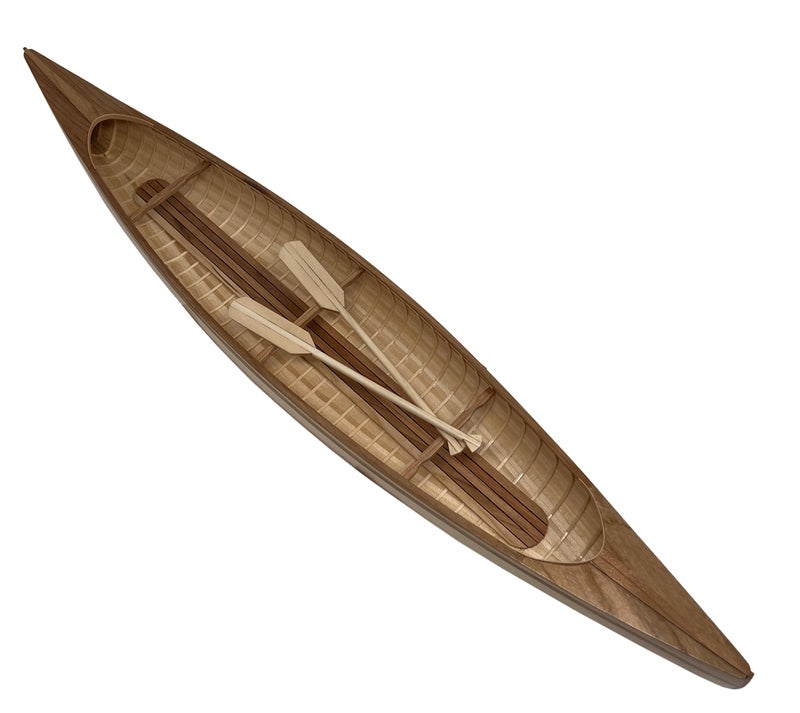Model Expo Midwest 982 - Peterboro Canoe 1:12 - Wooden Boat Model Building Kit for Adults 15.75" Long - DIY Woodcraft Self Assembly -Wood Model Starter Kit - Image 2