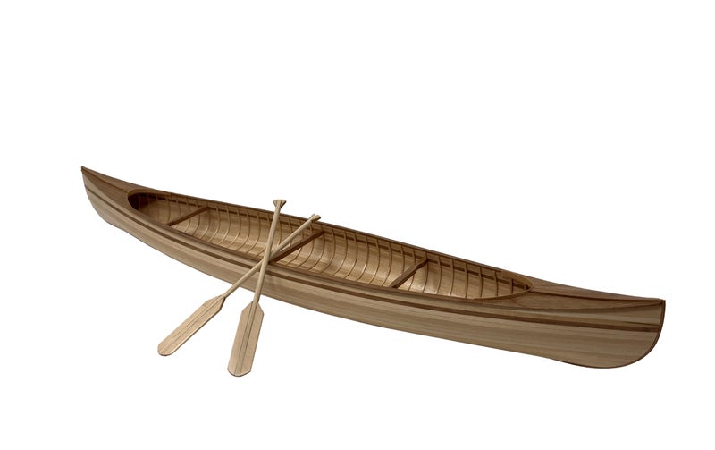 Model Expo Midwest 982 - Peterboro Canoe 1:12 - Wooden Boat Model Building Kit for Adults 15.75" Long - DIY Woodcraft Self Assembly -Wood Model Starter Kit - Image 1