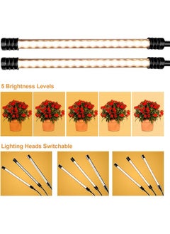 erorex Usb Plant Grow Light Sunlight White Full Spectrum Lighting Angle Adjustable Desktop Clamp Gr Lamp For Indoor Plants 5 Dimmable Levels 4 8 12H Timer  - Image 4