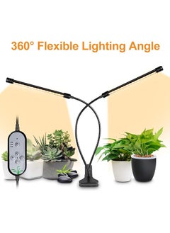 erorex Usb Plant Grow Light Sunlight White Full Spectrum Lighting Angle Adjustable Desktop Clamp Gr Lamp For Indoor Plants 5 Dimmable Levels 4 8 12H Timer  - Image 5