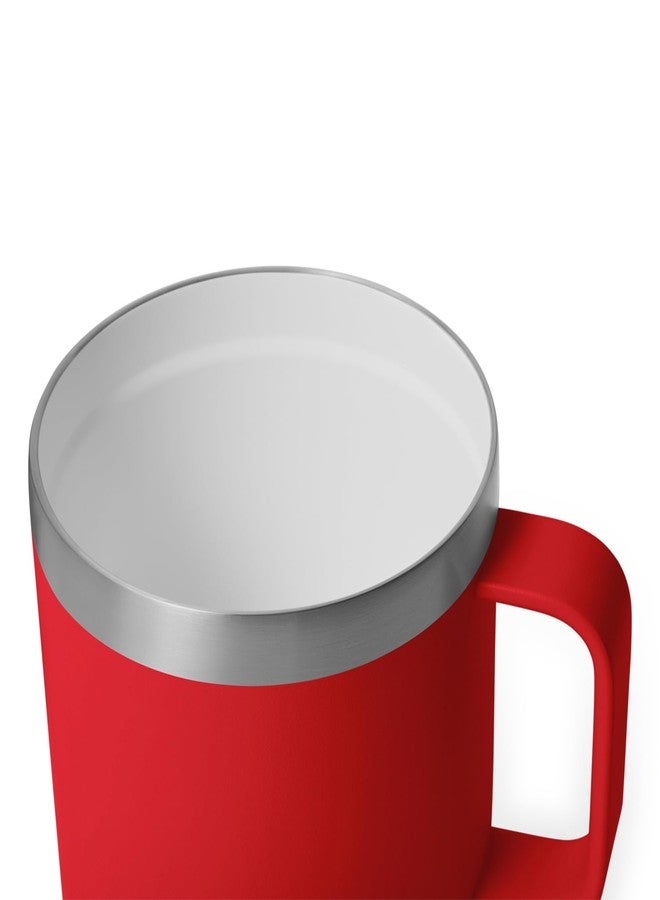 YETI Rambler 14 oz Ceramic Lined Stackable Mug, Rescue Red - Image 5