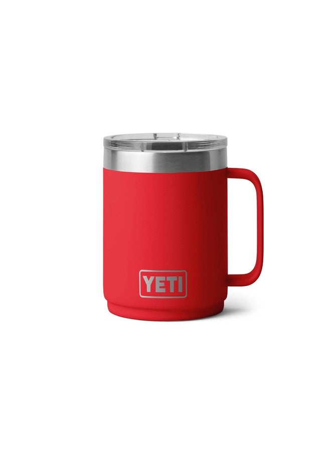 YETI Rambler 14 oz Ceramic Lined Stackable Mug, Rescue Red - Image 1