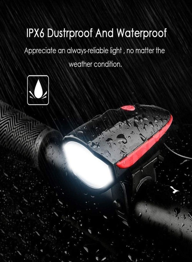 Dino's DINOS 2-in-1 Rechargeable - Cycle Light (3 Modes) Cycle Light and Horn/Cycle Lights Rechargeable Waterproof (140 dB) Cycle Light with Horn Cycle LED Front Light (Multicolor). - Image 5