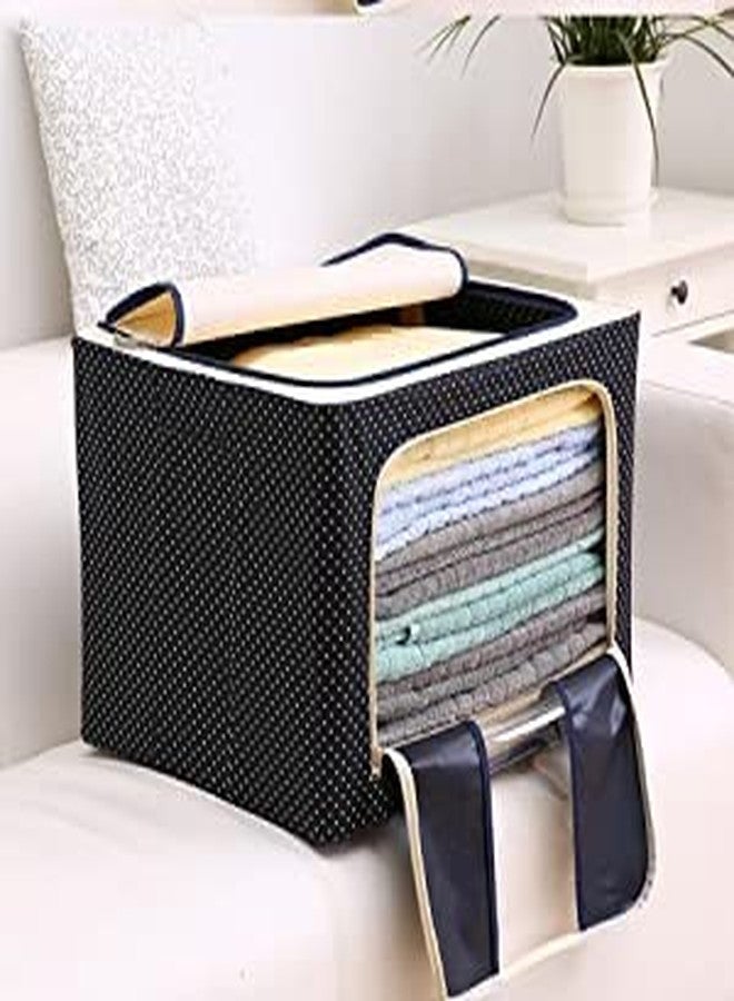 Xariya Foldable Cloth Storage Box, Stackable Storage Organizer for Clothes, Beddings and Toys, Saree and Dress Storage Bag (Pack of 1)(66 Liter Capacity) - Image 2