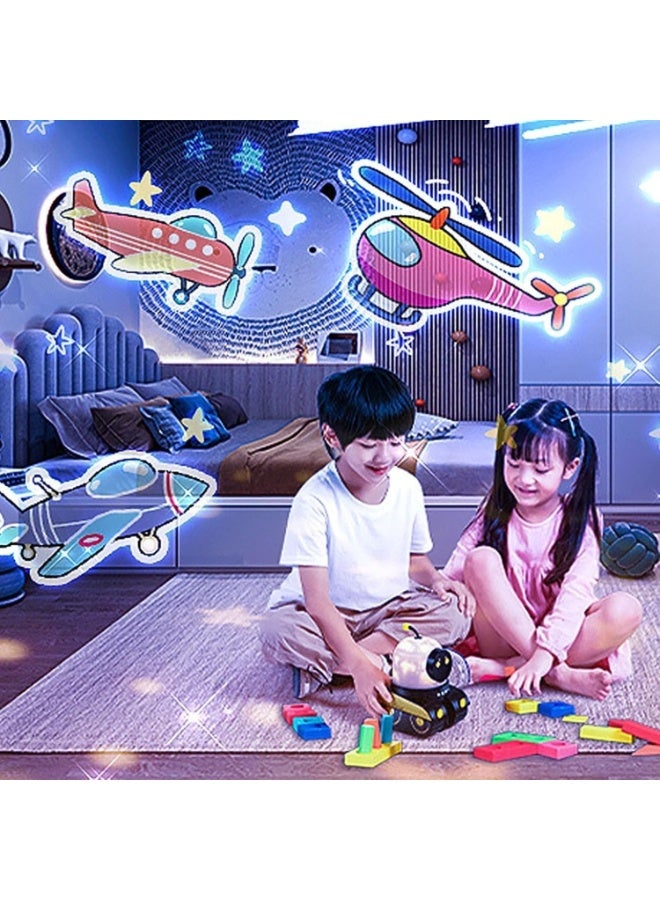 Robot Children's Starry Sky Galaxy Projector Night Light with 1200mAh Battery - Image 3