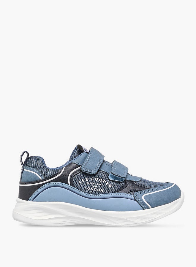 Lee Cooper Boys' Panelled Sneakers with Hook and Loop Closure  - Image 3