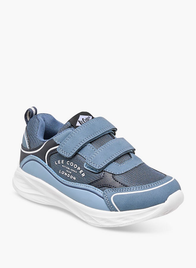Lee Cooper Boys' Panelled Sneakers with Hook and Loop Closure  - Image 2