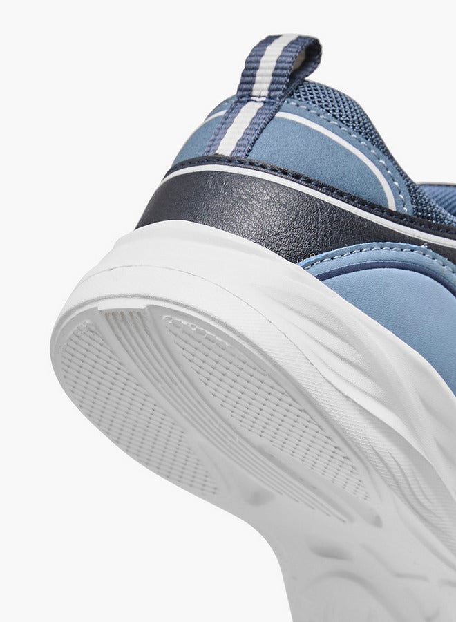 Lee Cooper Boys' Panelled Sneakers with Hook and Loop Closure  - Image 5