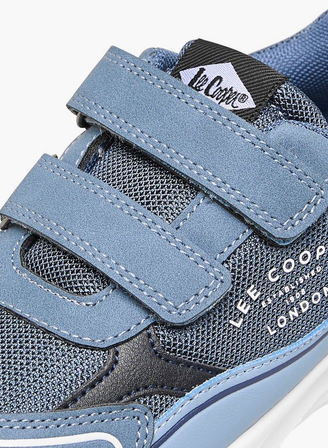 Lee Cooper Boys' Panelled Sneakers with Hook and Loop Closure  - Image 4
