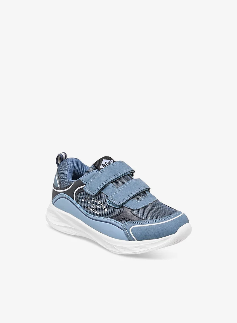 لي كوبر سنيكرز أولاد بنعل خارجي بنمط لوحة مع إغلاق بشريط لاصق