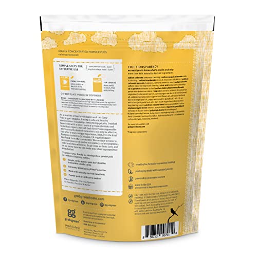 Grab Green Newborn Baby Laundry Detergent Pods, 30 Loads, Chamomile, Mineral Based, Non-Toxic, Stain Remover - Image 2