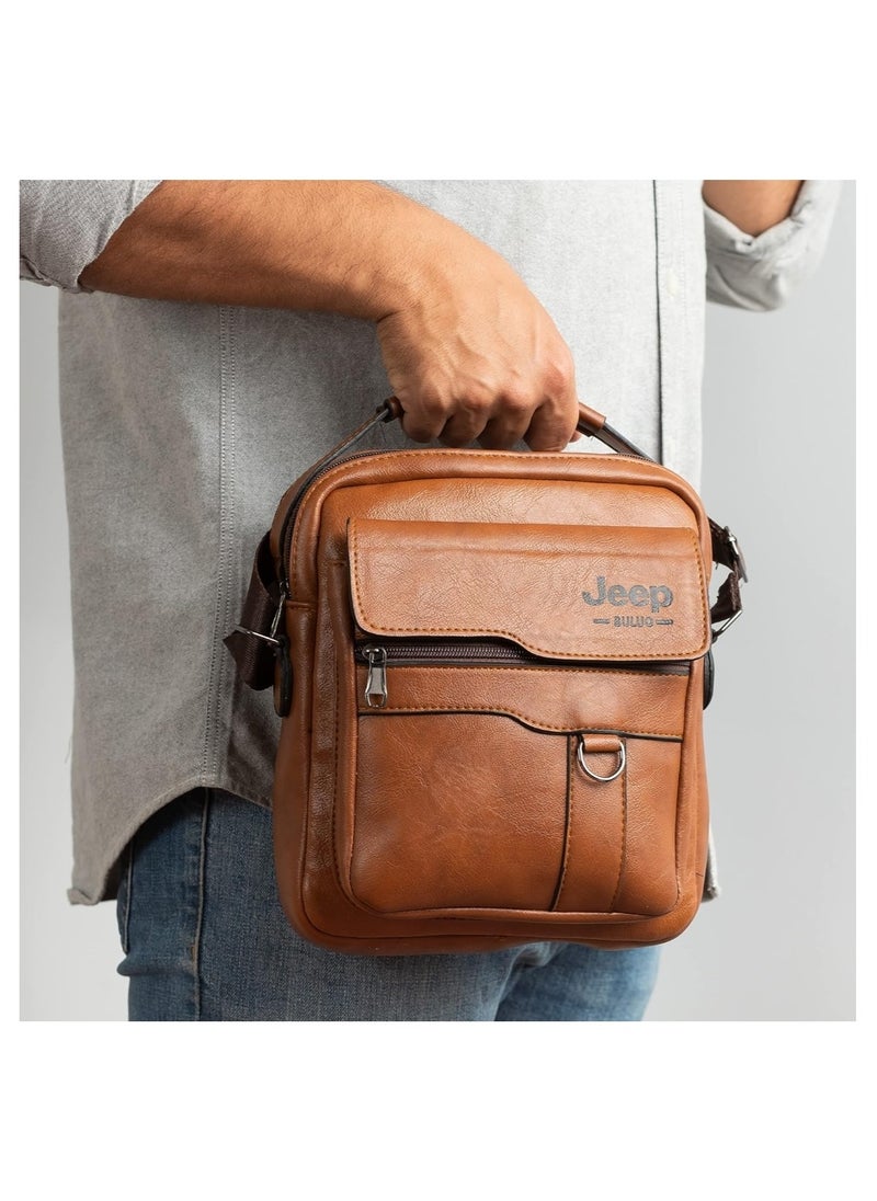Men's leather crossbody bag