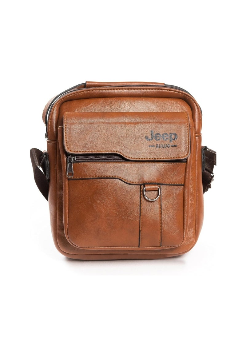Men's leather crossbody bag