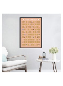 Y&D Top 100 Things to Do Scratch Off Poster, A Bucket List Enrich Your Life, Tracks What You Have Done, Accessories Included, Gift for Adults, 16.5'' x 23.4'' (ORANGE)  - Image 3