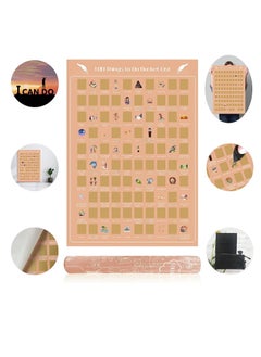 Y&D Top 100 Things to Do Scratch Off Poster, A Bucket List Enrich Your Life, Tracks What You Have Done, Accessories Included, Gift for Adults, 16.5'' x 23.4'' (ORANGE)  - Image 5