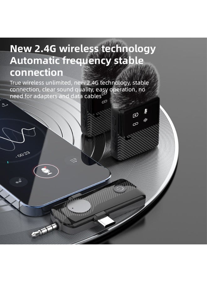 ELTRAZONE MS11 Wireless Lavalier Microphone for Mobile Phone Music Recording Outdoor Video Clear Audio Lapel Mic Modern Design Wireless Microphone for Vlogging Interviews Podcast Live Streaming Content Creation - Image 3