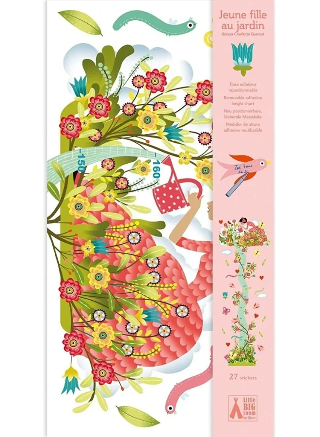 DJECO Young Girl In The Garden Height Chart