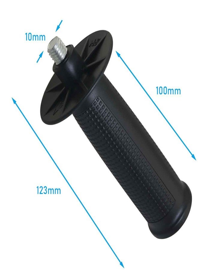 WHYHKJ Threaded Plastic Angle Grinder Handle 10mm/0.4 inch Angle Grinder Auxiliary Handle Threaded Angle Grinder Sander Handle Tool Black - Image 2